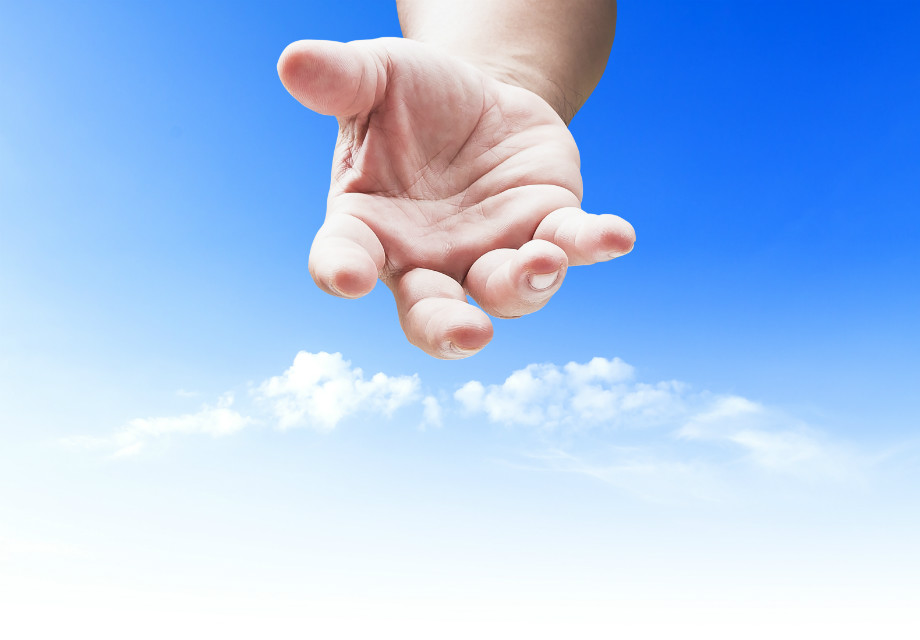 Hand from sky RZ