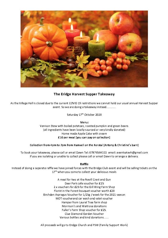 The Eridge Harvest Supper Take